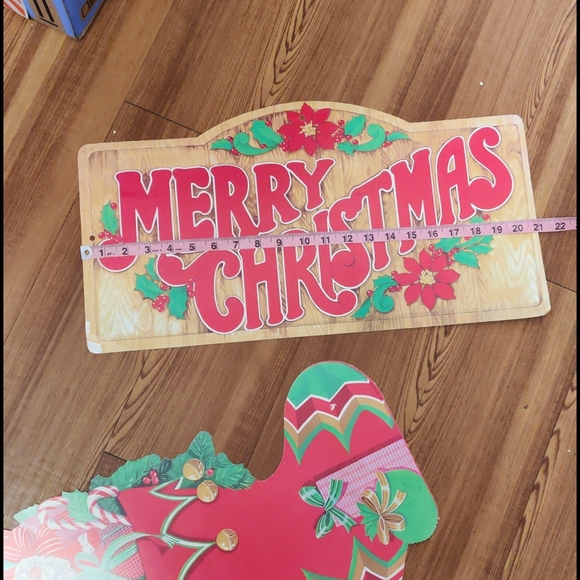 Vintage 1970s 80s Christmas cutouts window - Picture 16 of 16